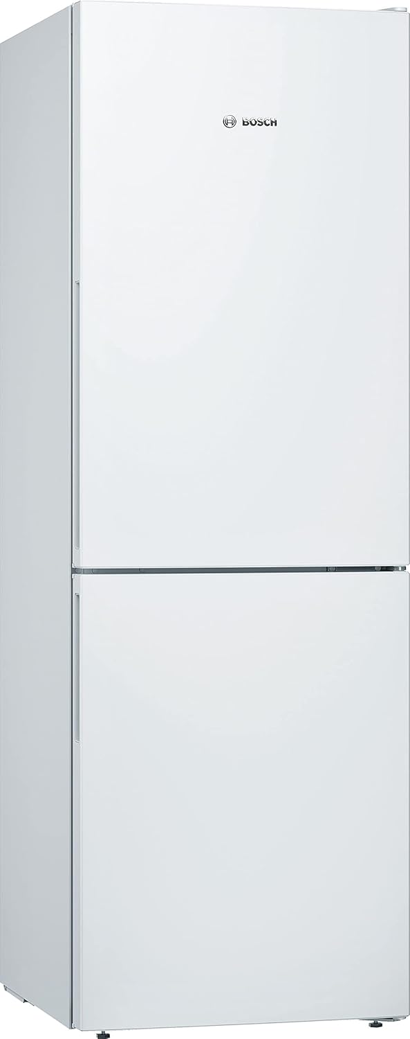 Bosch Réfrigérateur Combiné Série 4 KGV33VWEAS 289L Blanc Pose Libre Double Porte Étagères Réglables-Nestuphut