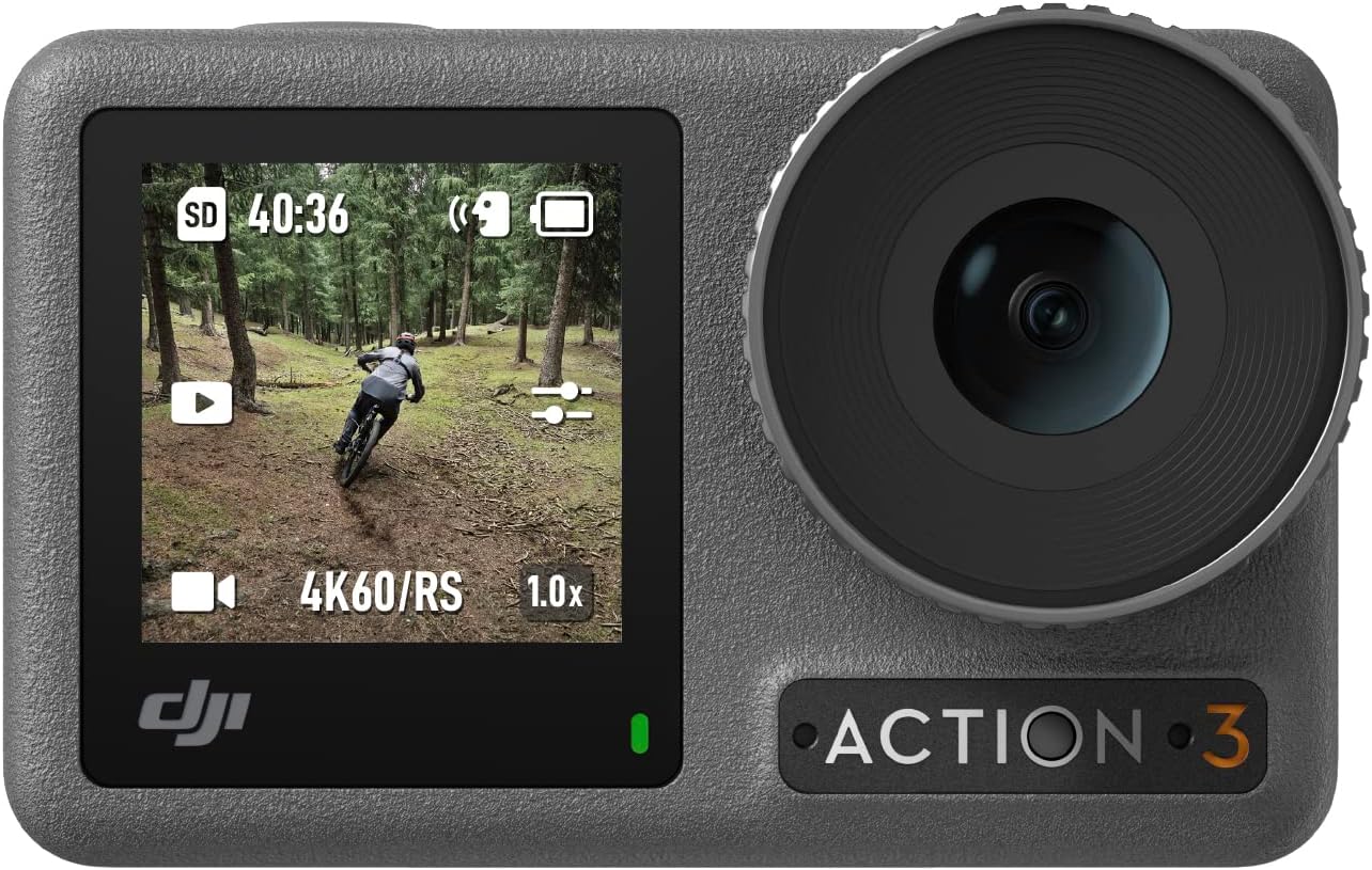 DJI Osmo Action 3 Standard Bundle - Caméra d action 4K - HorizonSteady double écran tactile et étanche 16 m-Nestuphut