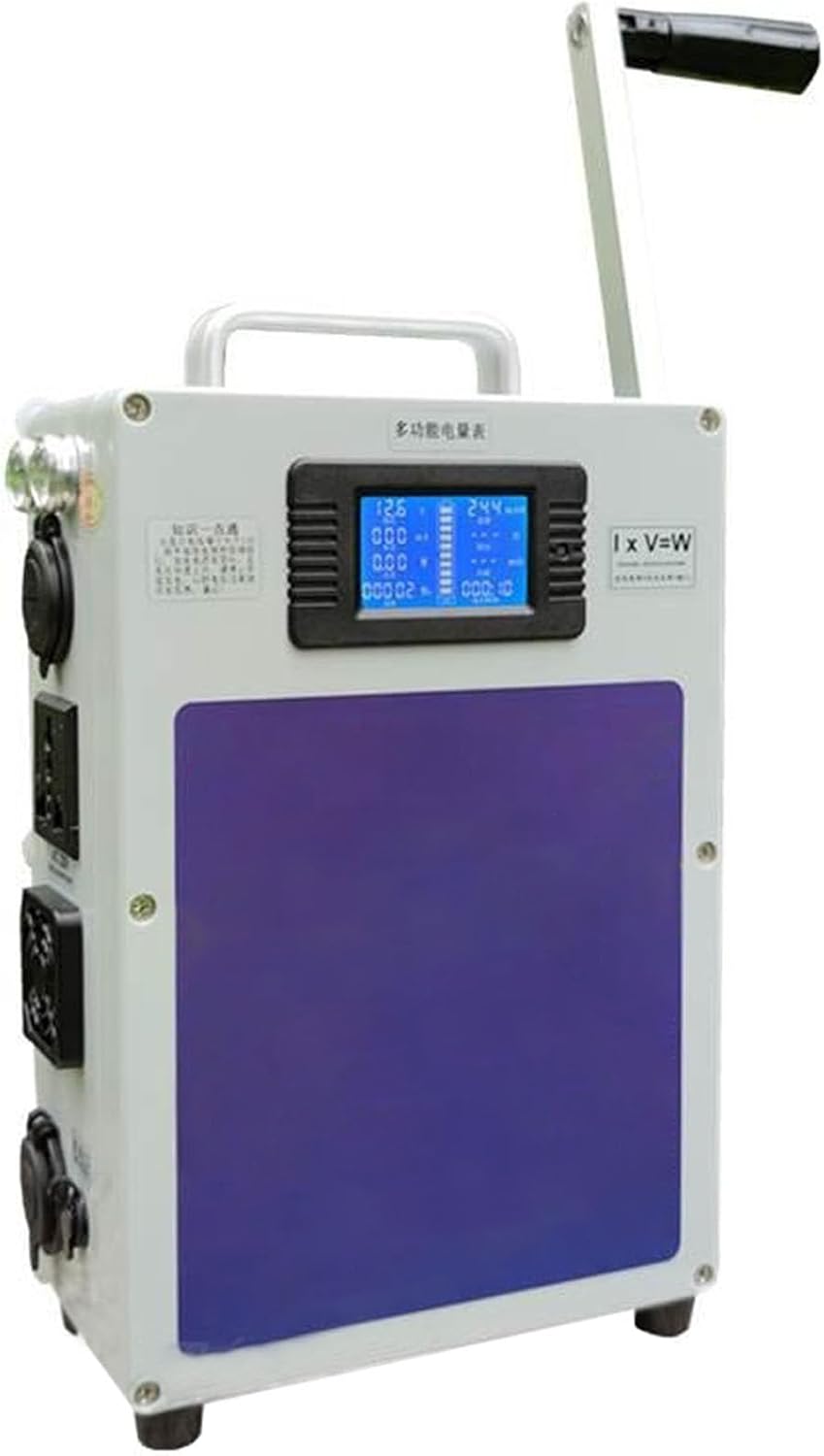 Groupe électrogène à manivelle pealiritansemen - 500 W 200 Wh station portable CA CC USB multicolore-Nestuphut