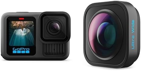 Module GoPro HERO13 Ultra Wide Lens Mod - vidéo 5,3K - HyperSmooth - USB - format 1 à 1 - objectif ultra grand angle-Nestuphut