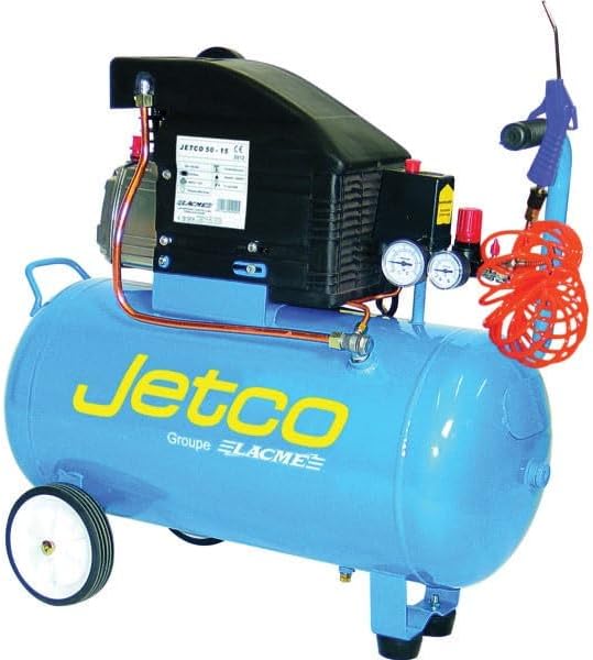 Compresseur électrique LACME JetCo OBA20084 - 2 CV réservoir 50 L 8 bars bleu pour atelier et gonflage-Nestuphut
