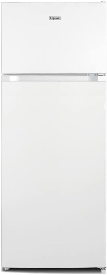FrigeluX Réfrigérateur Double Porte Blanc RDP216BE 211L Pose Libre Congélateur Intégré Grand Frigo Domestique-Nestuphut