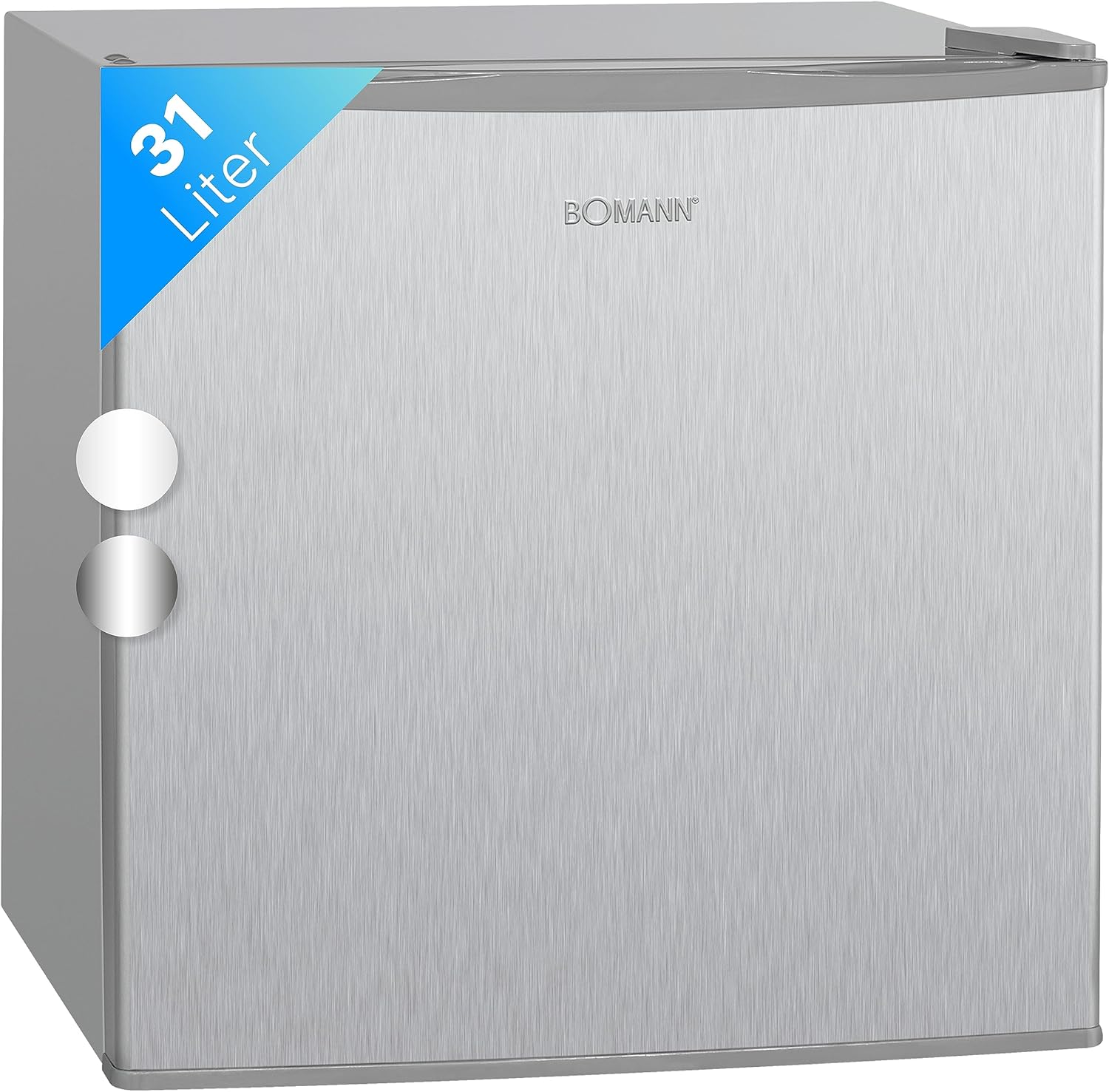 Bomann Congelateur Box 31L Compact Mini Congelateur Inox 4 Etoiles Porte Inverseible Controle Temperature Stockage Alimentaire Petit Espace - Congelateur Table Top Compact - Solution de Conservation Individuelle-Nestuphut