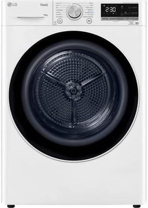 LG RH1V50WH sèche linge condensation - 10 kg charge frontale - acier inoxydable et verre - appareil domestique pour séchage quotidien-Nestuphut