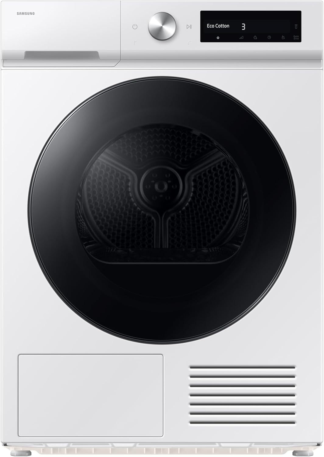 Samsung Sechoir 9Kg DV90DB7845GWU3 Chargement Frontal Acier Inox 60x60x85 Blanc Tambour Inox Machine Sechage Domestique - Samsung Sechoir 9Kg DV90DB7845GW - Sechage Performant Domestique Moderne-Nestuphut