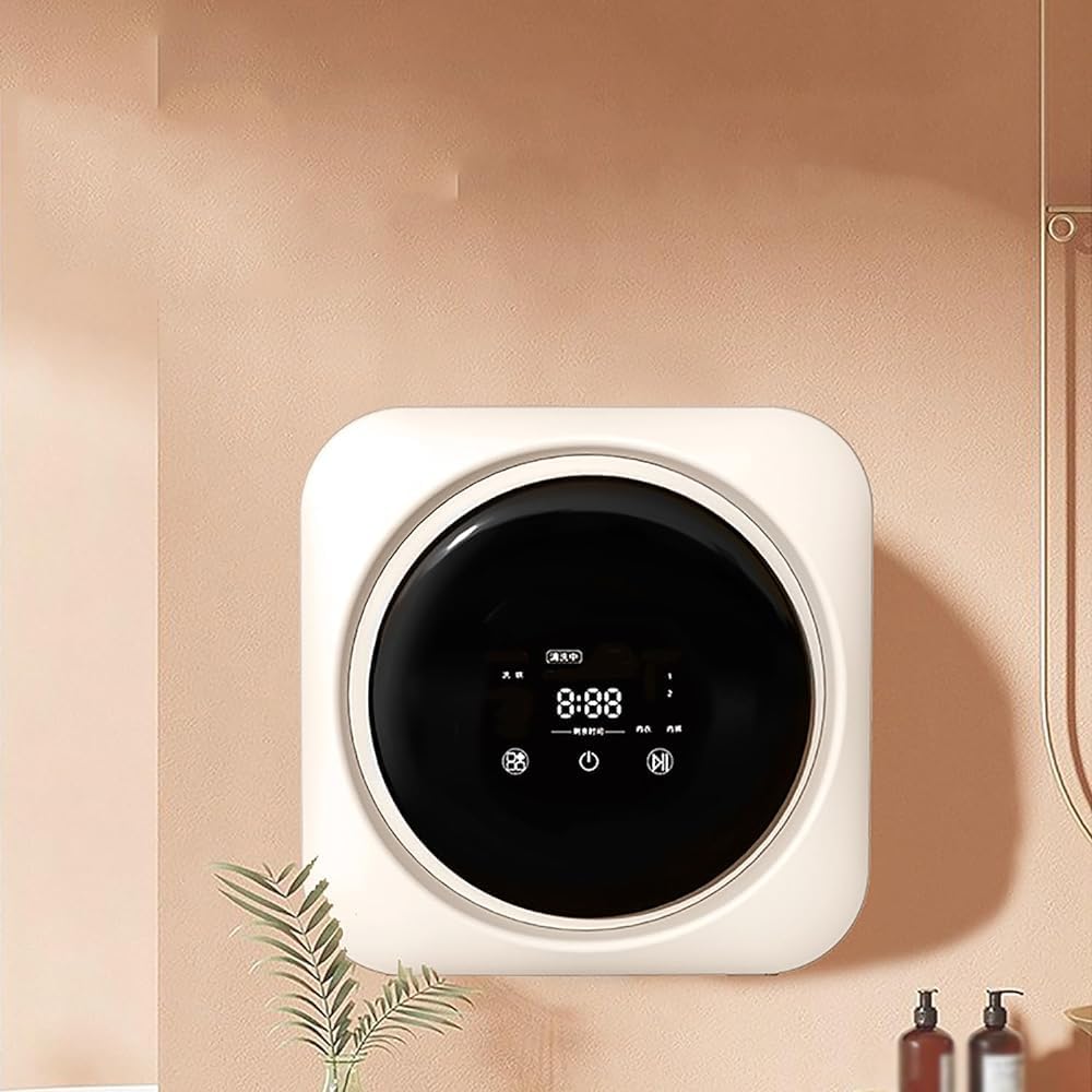 GJVBGA mini machine à laver séchante bureau - 3,5 L 170 W charge supérieure - acier inoxydable faible bruit - 220 volts 30 cycles pour appartement maison dortoir-Nestuphut