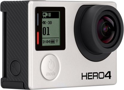 Caméra embarquée GoPro HERO4 Black Adventure - 12 MP - vidéo 1080p - WiFi Bluetooth USB - étanche - noire-Nestuphut