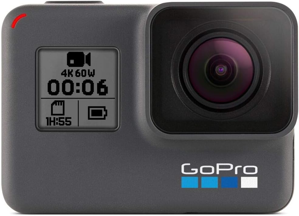 GoPro HERO6 Black - Caméra d action 4K - Wi Fi Bluetooth USB Type C écran 2 pouces et capture MPEG 4-Nestuphut