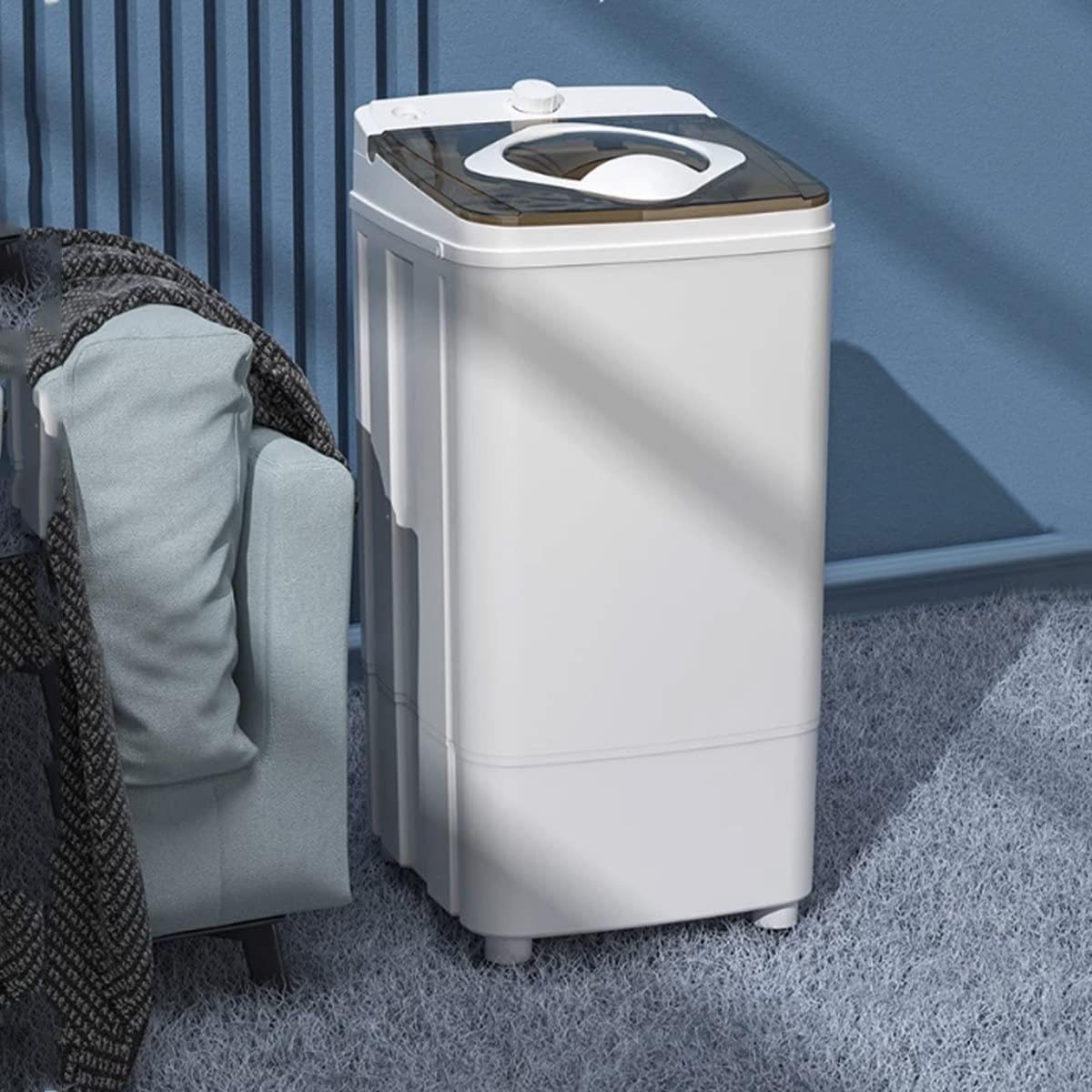 XDLYWUZIQ sèche linge électrique Type C - capacité 10 kg séchage uniquement - 200 W gain de place charge frontale - acier inoxydable plastique appartement camping-Nestuphut