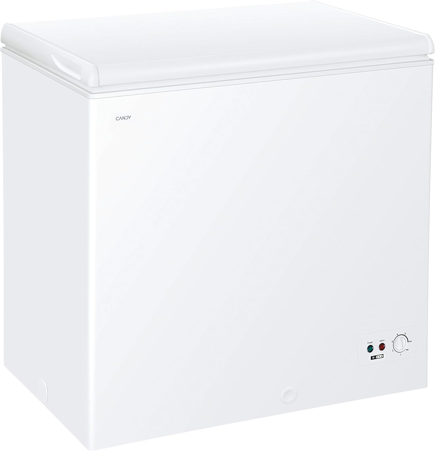 Candy CCHH 200E congélateur coffre blanc - 198 L classe E - 55,5 x 91,5 x 84,5 cm - porte acier inoxydable ouverture haute puissance 70 W-Nestuphut