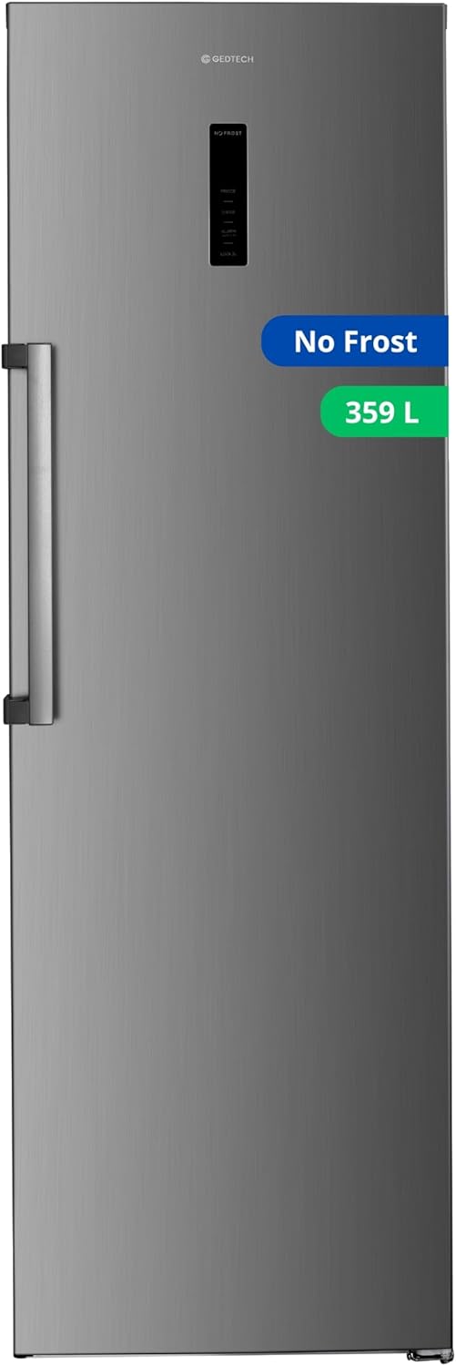 GEDTECH Réfrigérateur Simple 359L GSP359NFIX - Inox No Frost - Pose Libre Grande Capacité Sans Congélateur-Nestuphut