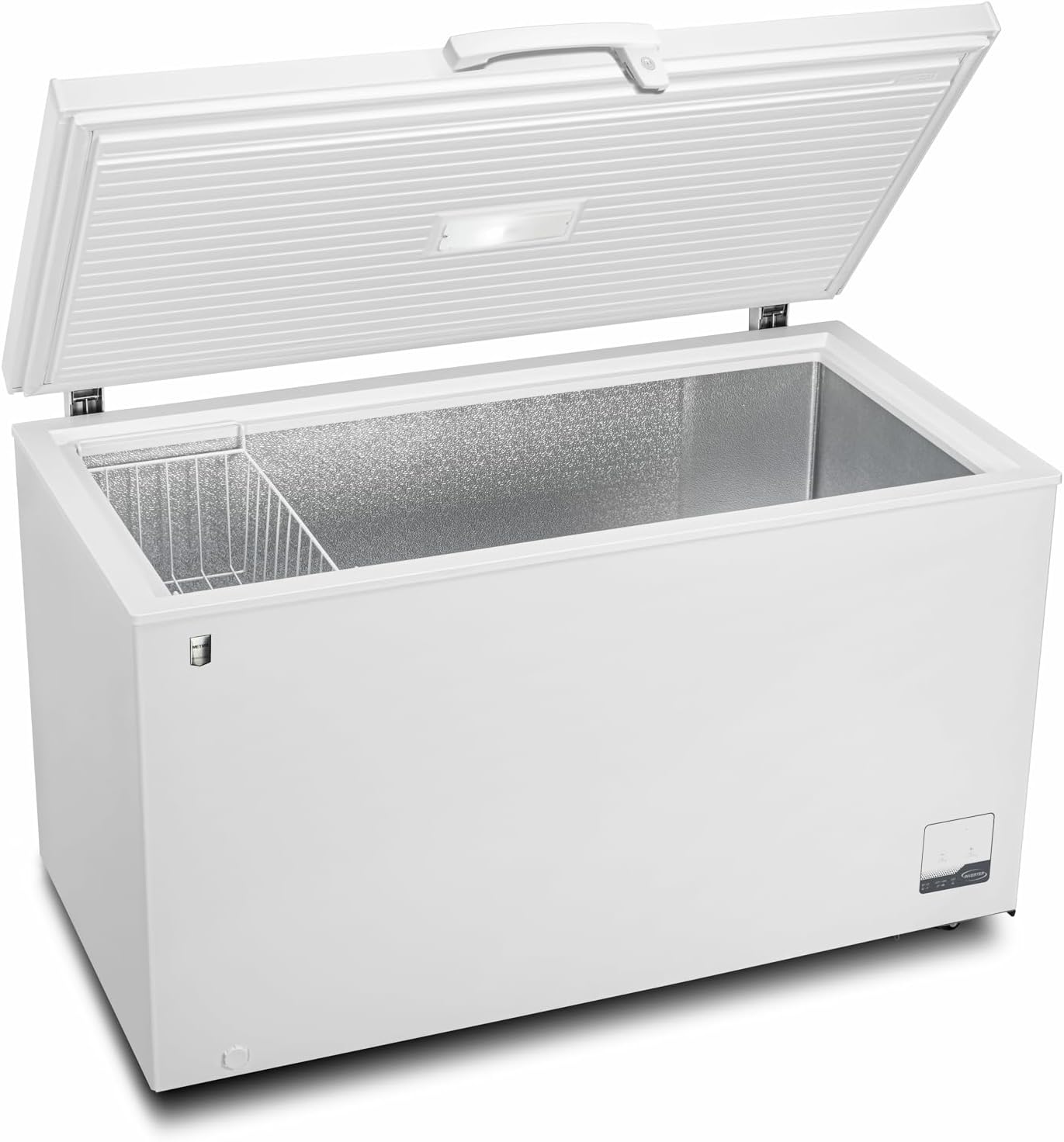 METRO Professional Congelateur Bahut GHF2400 400L Grande Capacite Acier Aluminium Pose Libre LED Serrure Stockage Alimentaire Intensif - Congelateur Horizontal Professionnel - Solution de Conservation Grande Capacite-Nestuphut