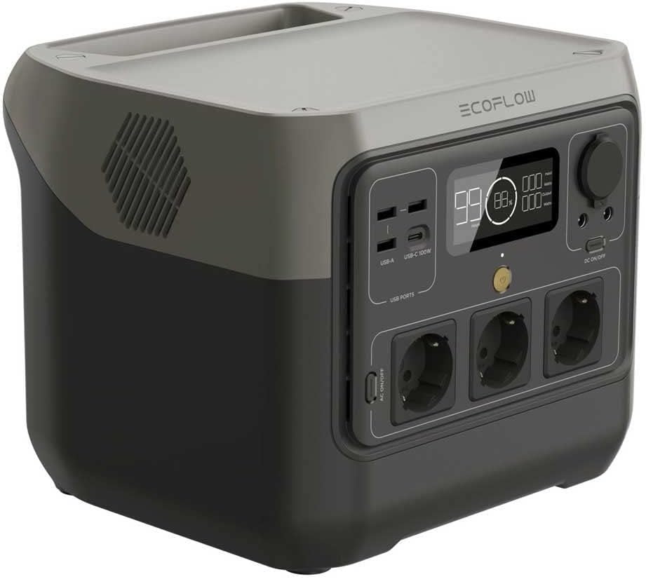 Générateur solaire EcoFlow RIVER 2 Pro - 768 Wh 1600 W avec charge rapide pour balcon camping car et maison-Nestuphut