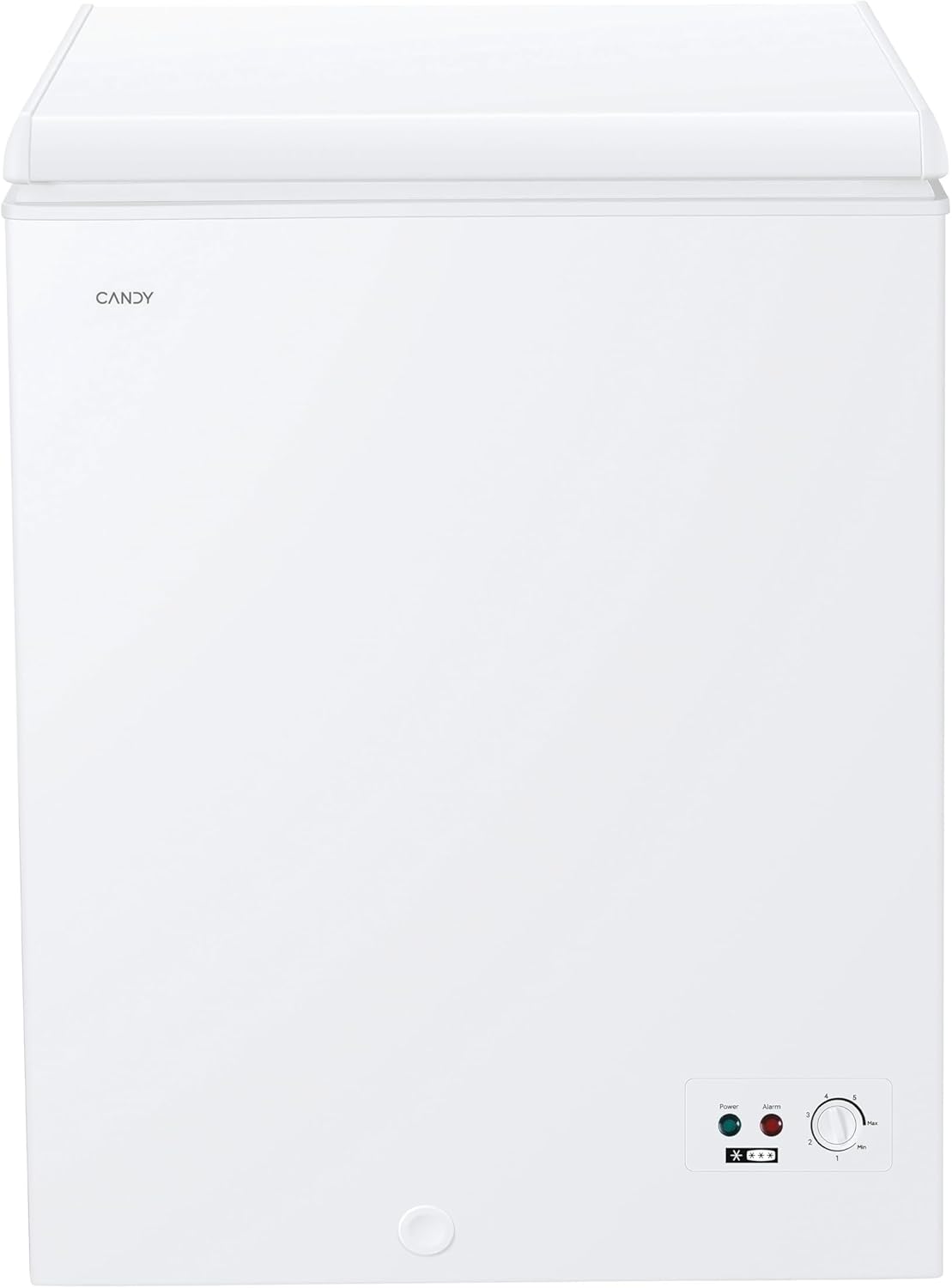 Candy CCHH 145E congélateur coffre - 142 L classe E - 55,5 x 69,5 x 84,5 cm - porte métal ouverture haute autonome conformité CE-Nestuphut