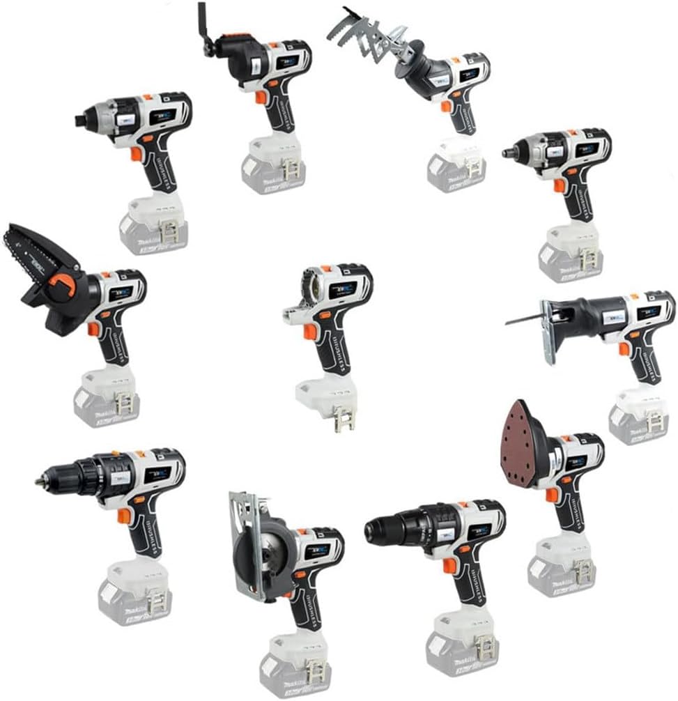 Kit outils électriques Wrobelax 10 en 1 - perceuse percussion clé électrique scies et boîte à outils-Nestuphut