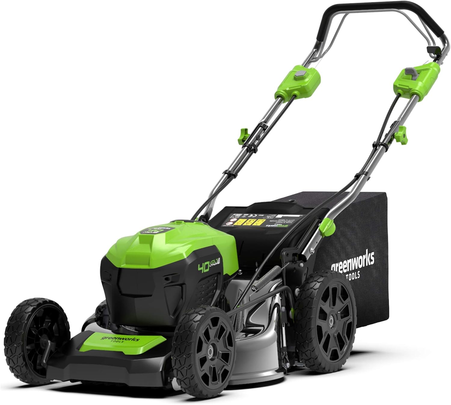 Greenworks GD40LM46SP tondeuse sans fil autopropulsée - Moteur sans brosse coupe 46 cm sac 55 L-Nestuphut