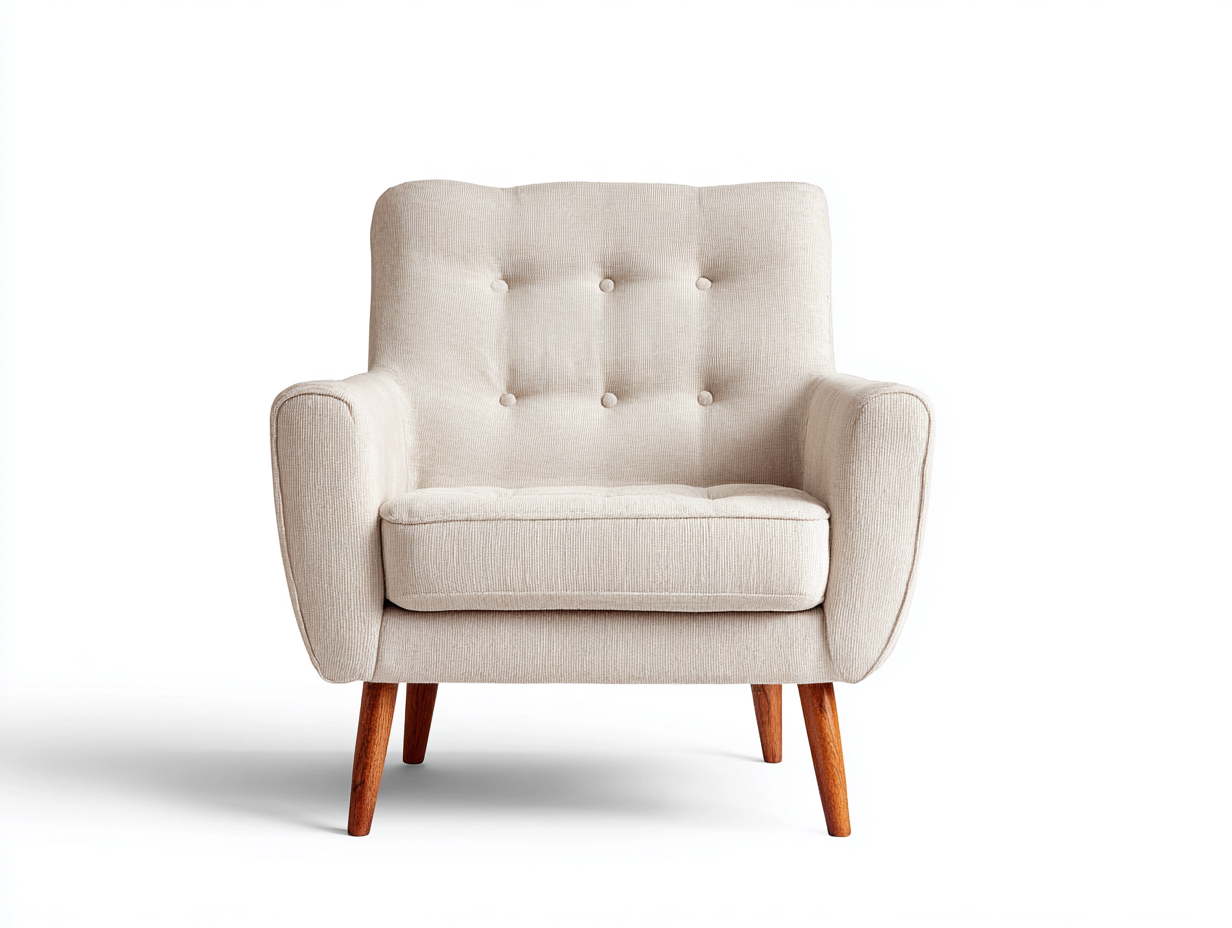 Poltrona in tessuto-Tessuto-Legno-82x76x88 cm-beige-stile moderno-Oakgopad