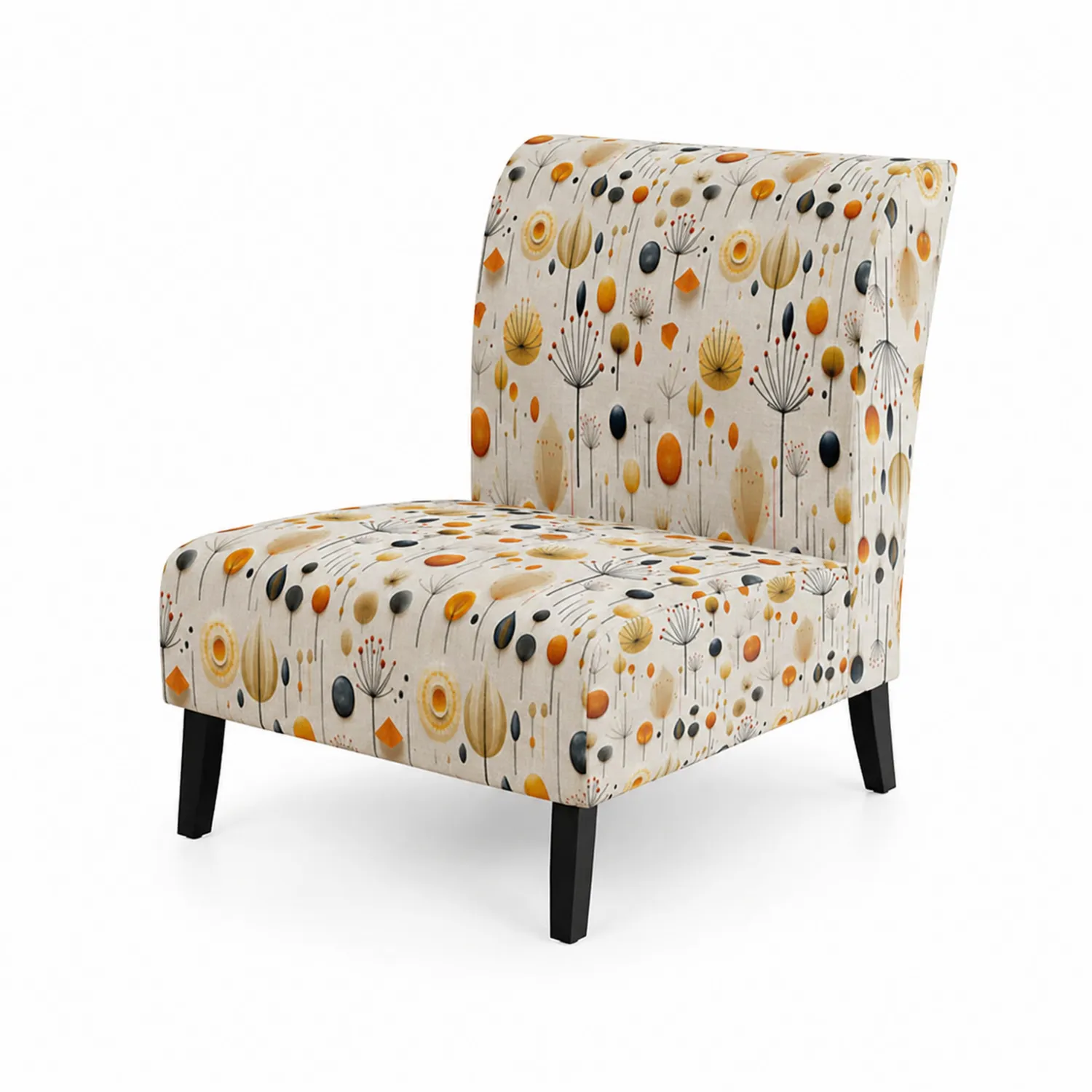 Silla decoración multicolor con estampado abstracto-Solveronest