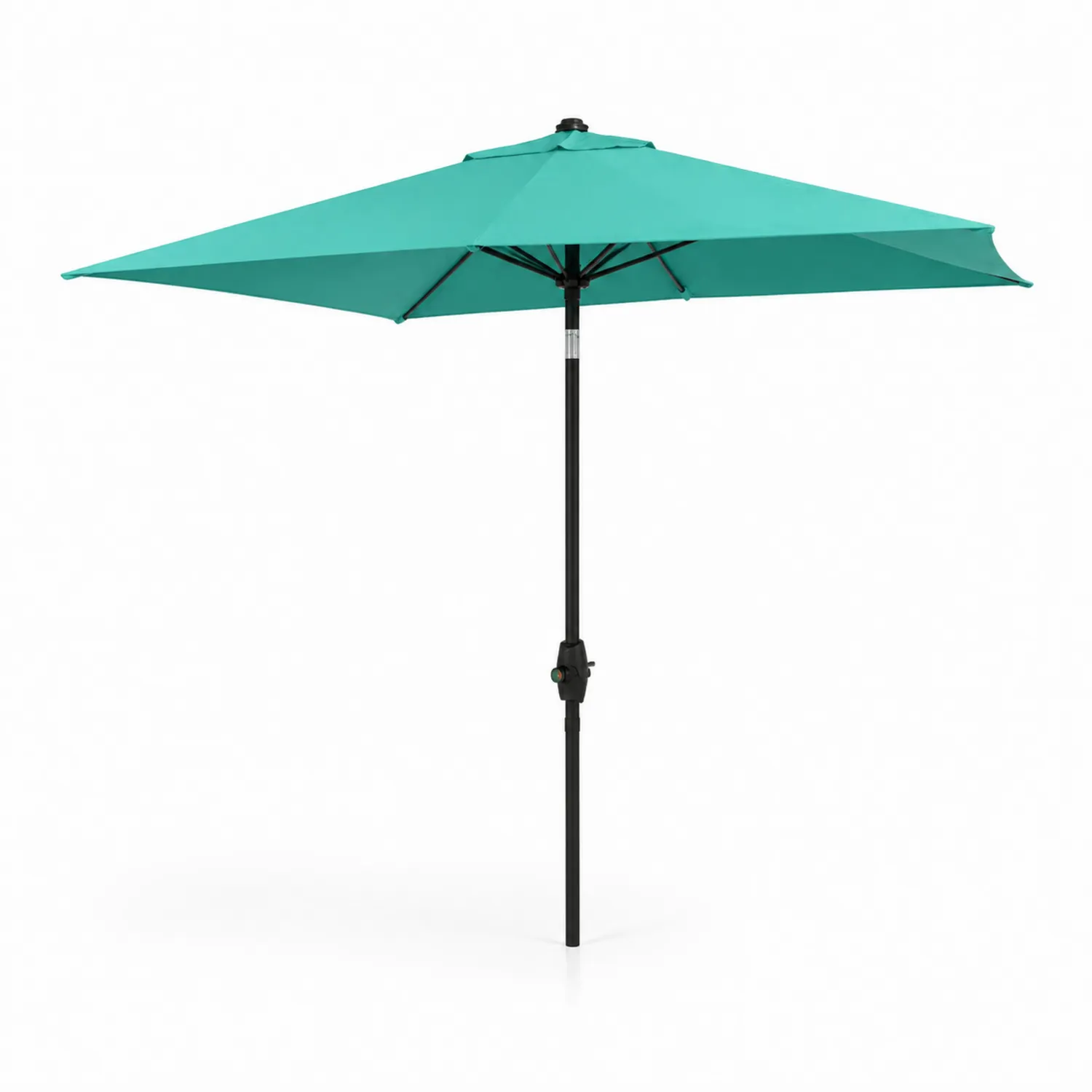 Sombrilla de poliéster 300 cm con mástil de aluminio Turquesa-Solveronest
