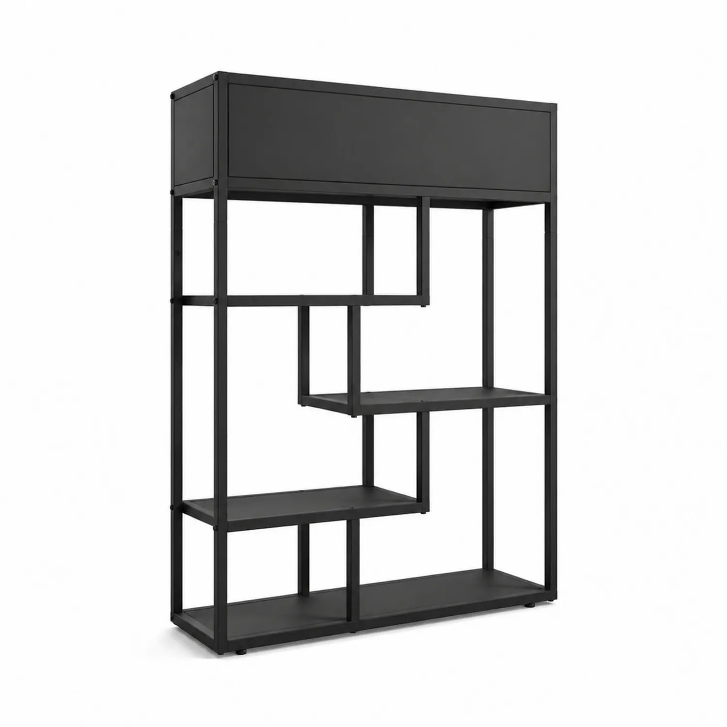 Estantería de Metal Negro 180x120x35 cm-Solveronest