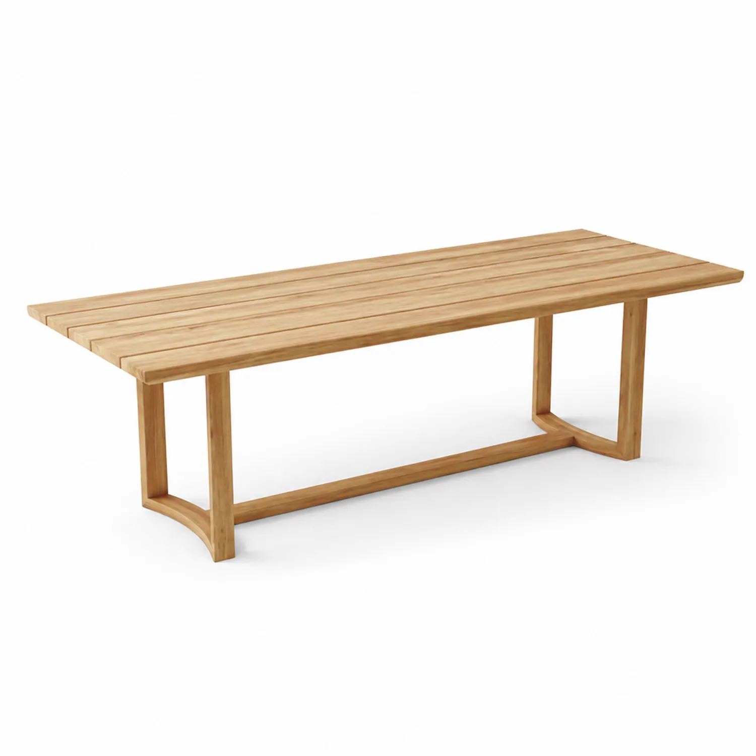 Mesa de comedor de madera de teca para exterior 200 cm-Solveronest