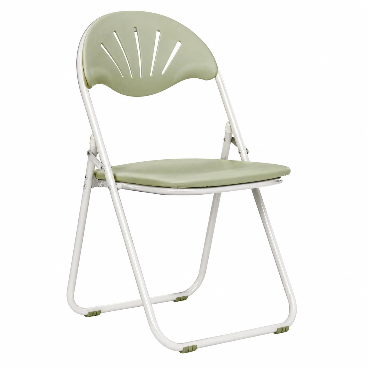 Klappstuhl faltbar ergonomisch Metall Kunststoff olivgruen modern-cartvoro 