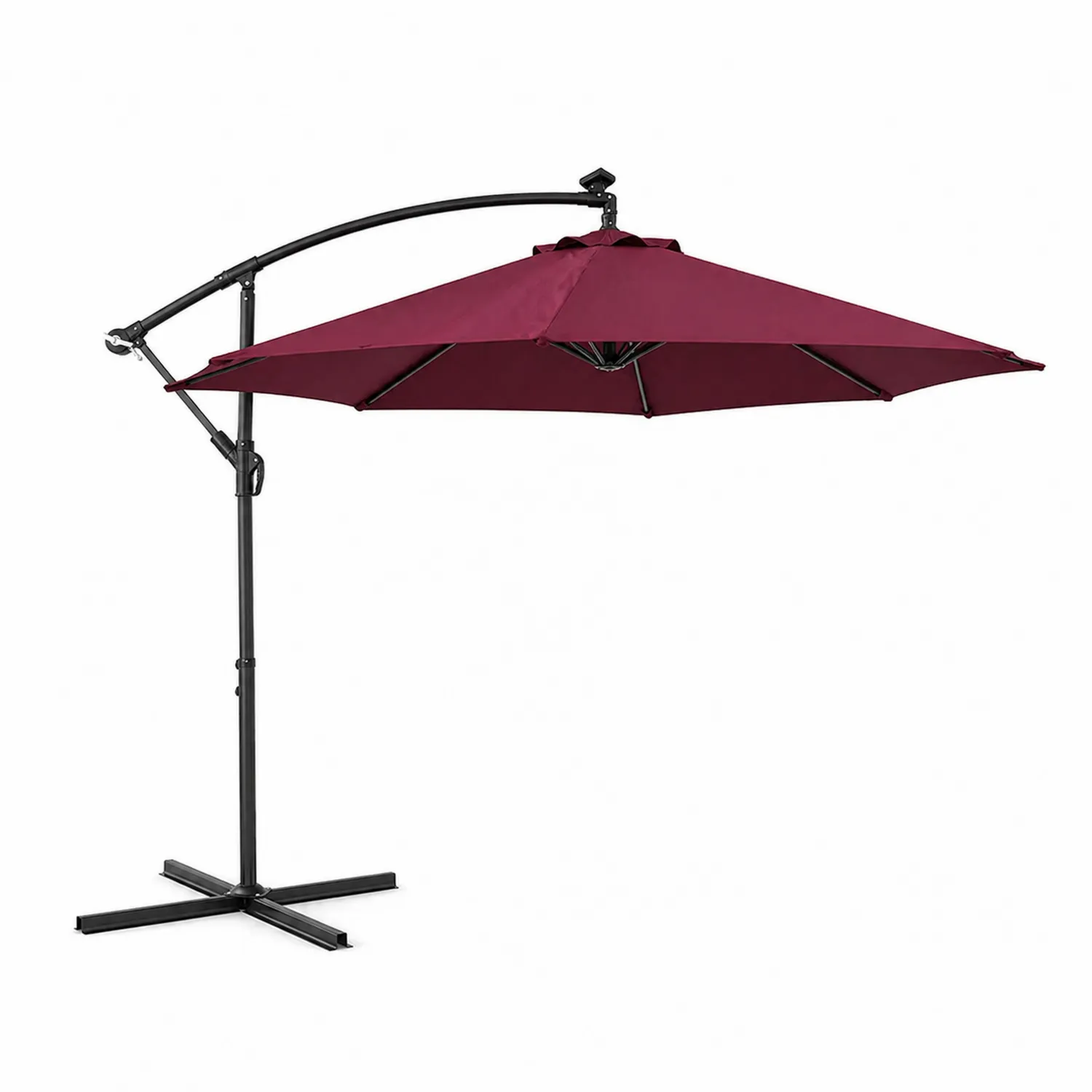 Parasol ogrodowy metalowy 3 m bordo