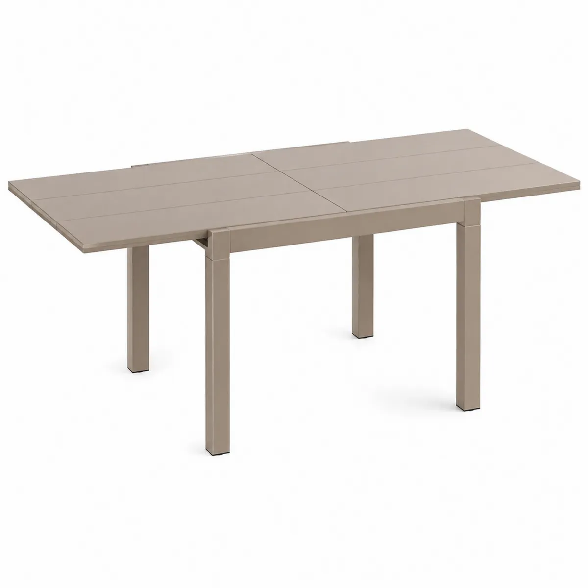 Stół ogrodowy rozsuwany metal 160-240 cm Beżowy