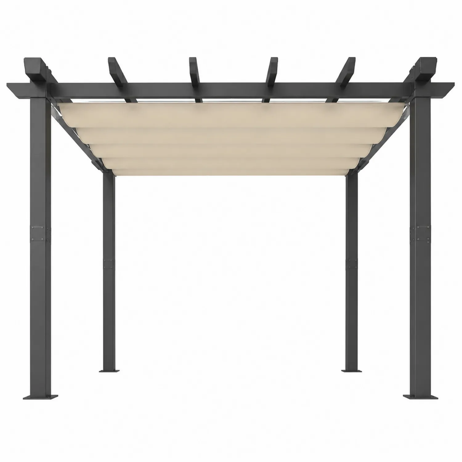 Pergola prostokątna 300x400 cm z aluminiową ramą i poliestrowym dachem