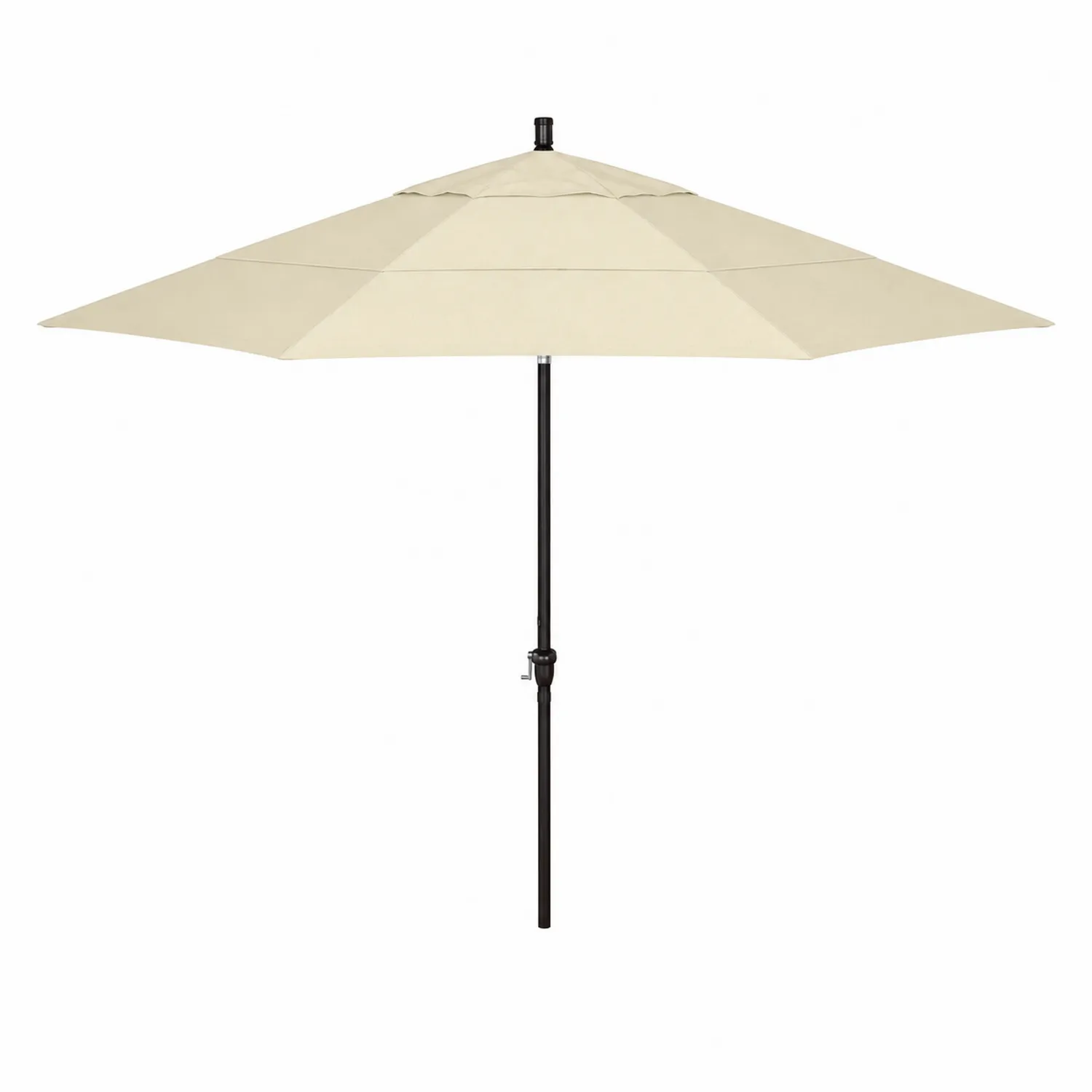 Parasol ogrodowy ośmiokątny 300 cm Kremowy Aluminium Poliester