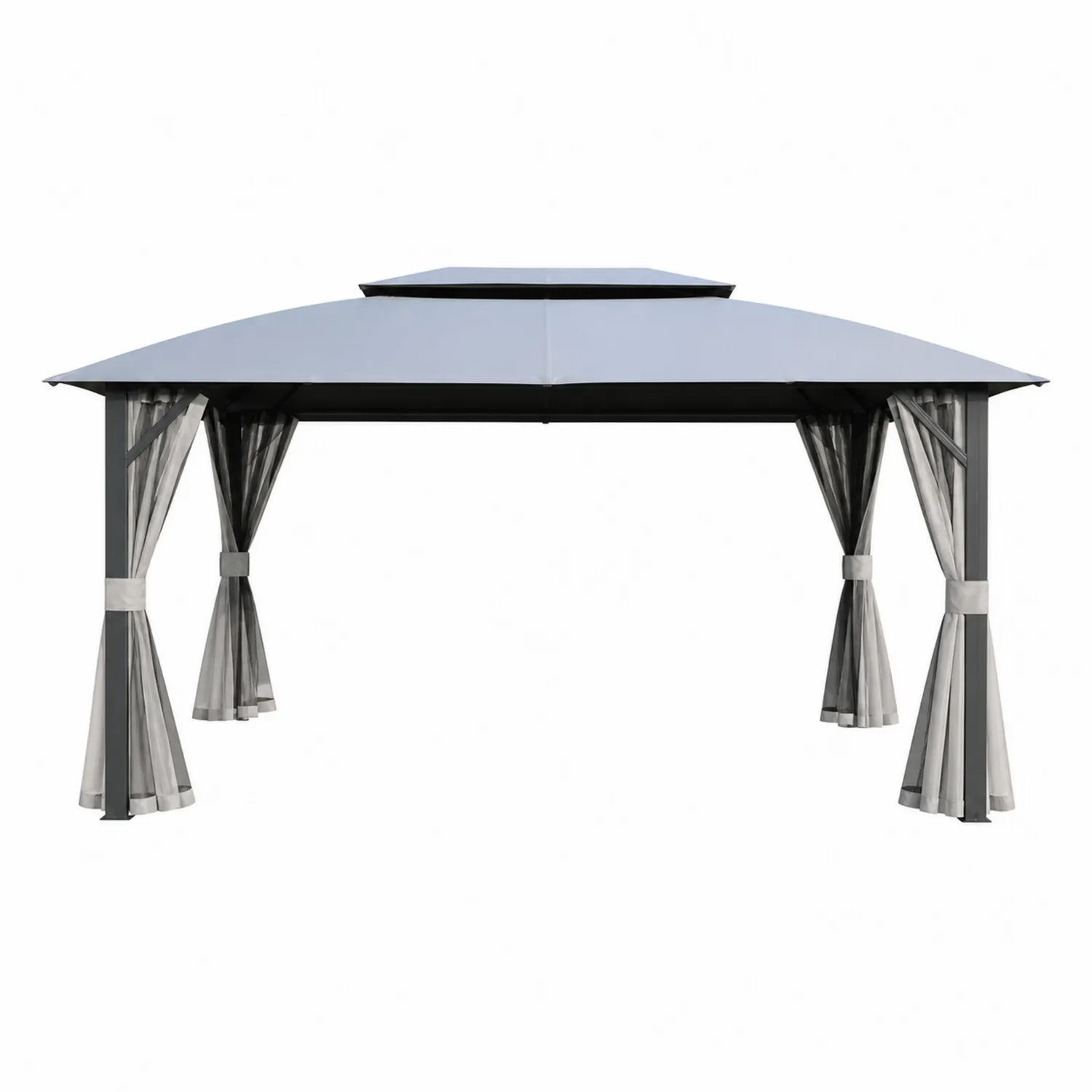 Altana ogrodowa prostokątna 300x400 cm aluminium poliestrowa