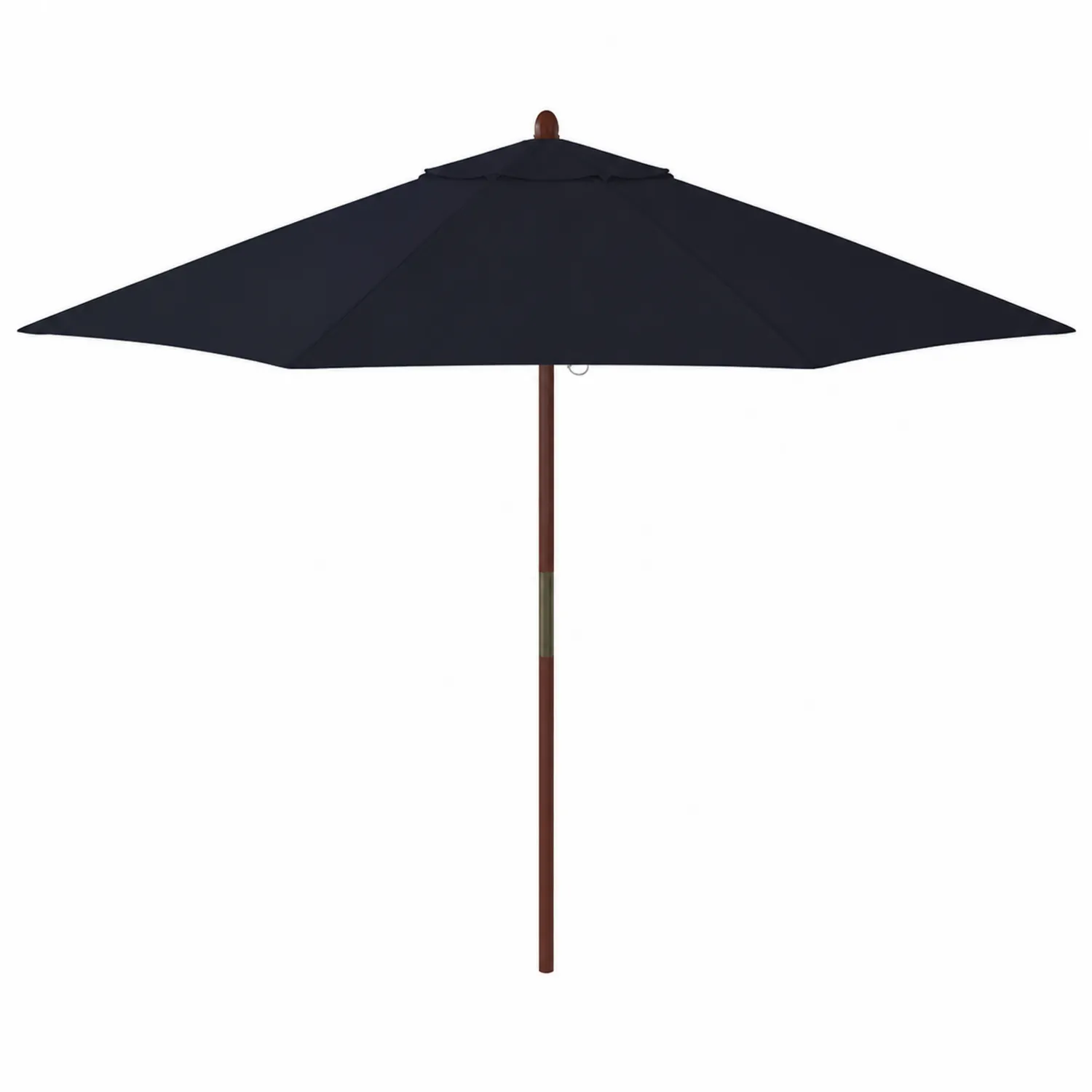 Parasol ogrodowy prostokątny 300x200 cm czarny tkanina akrylowa drewniany trzon