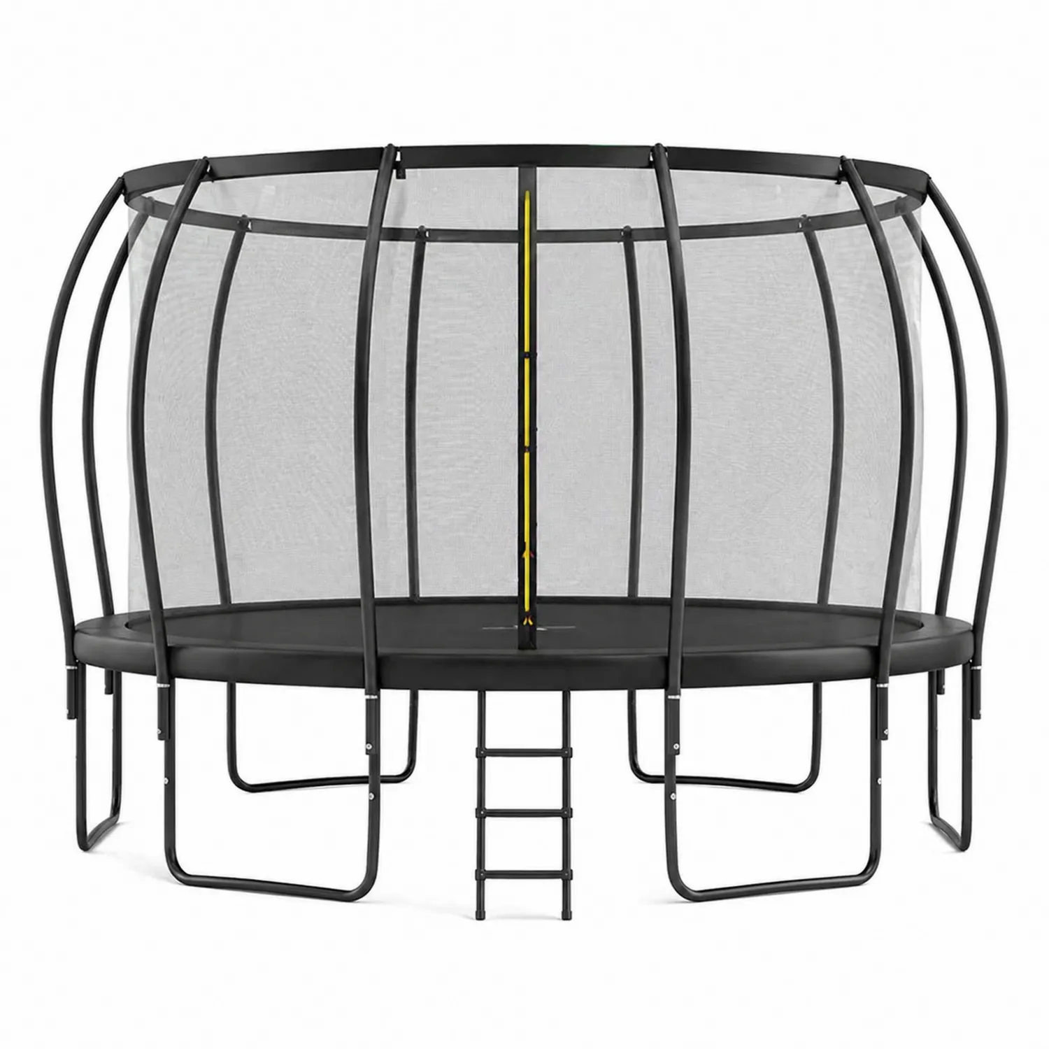 Trampolina 305 cm Stal Polipropylen Czarna