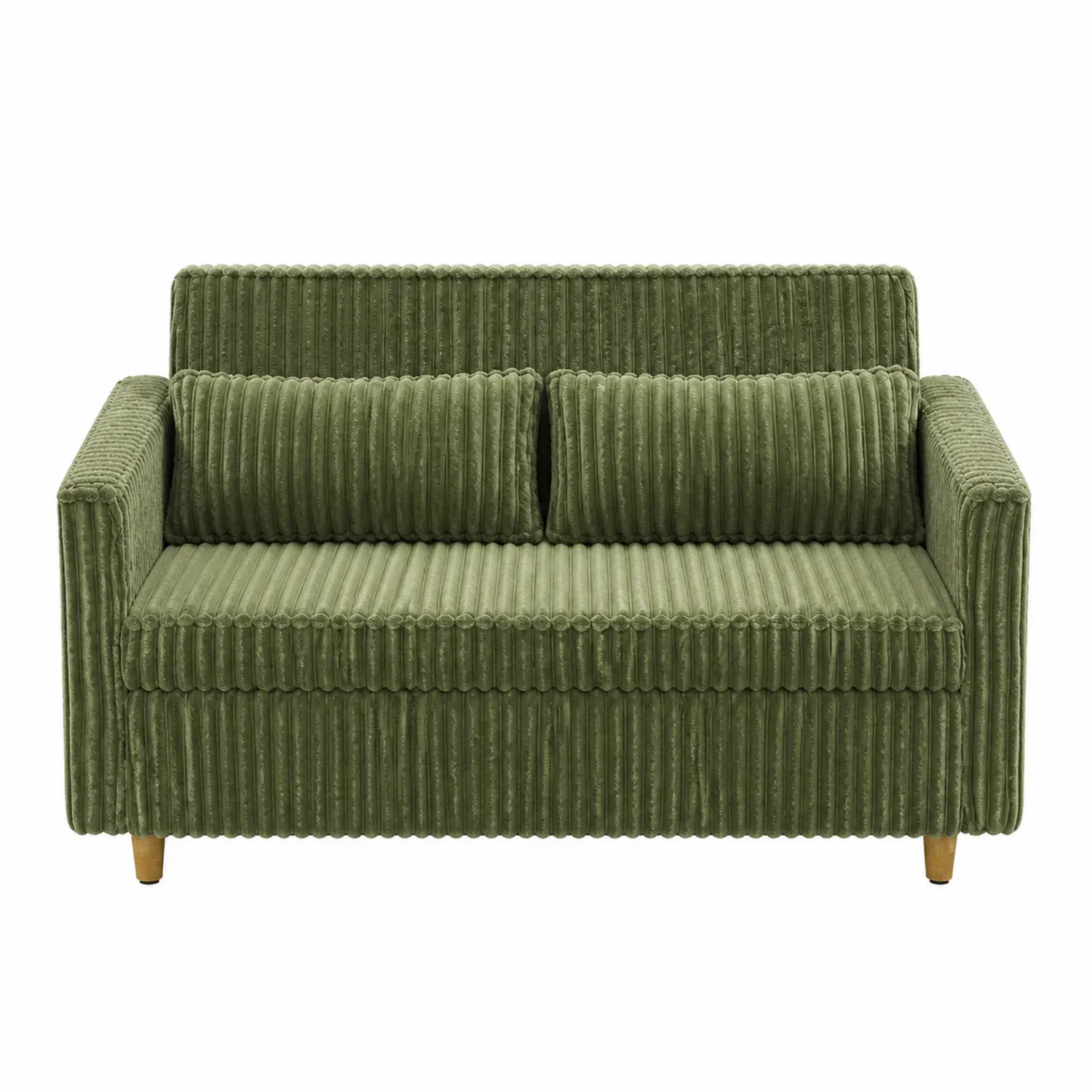 Sofa dwuosobowa welurowa zielona