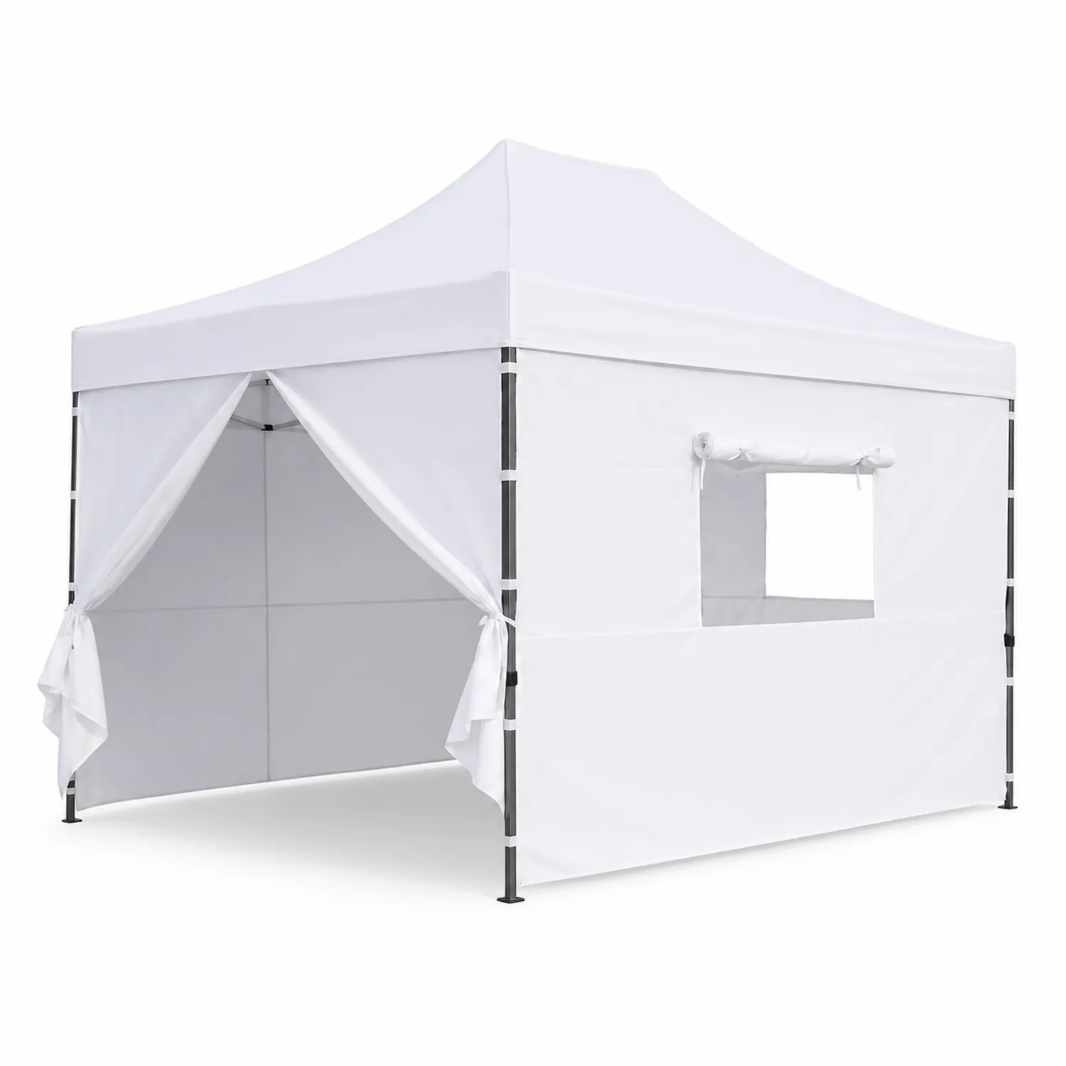 Biały namiot ogrodowy 3x3m poliester stal