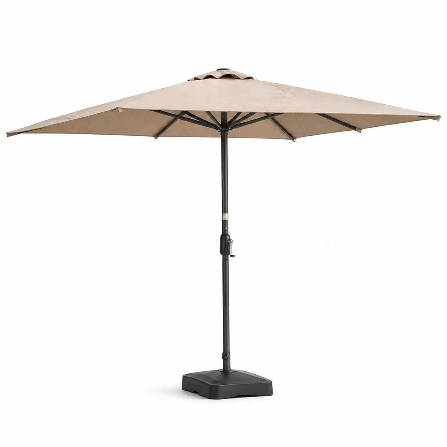 Parasol metalowy prostokątny 300x200 cm beżowy