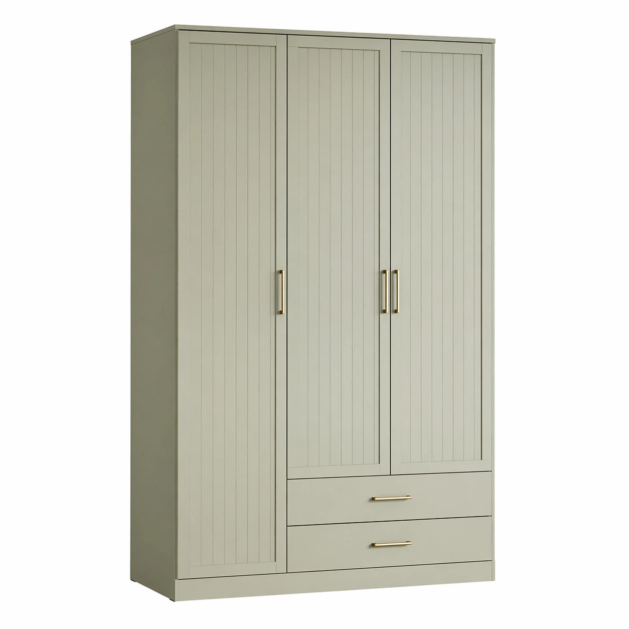 Kleiderschrank holz olivgrün-DECONIVORA