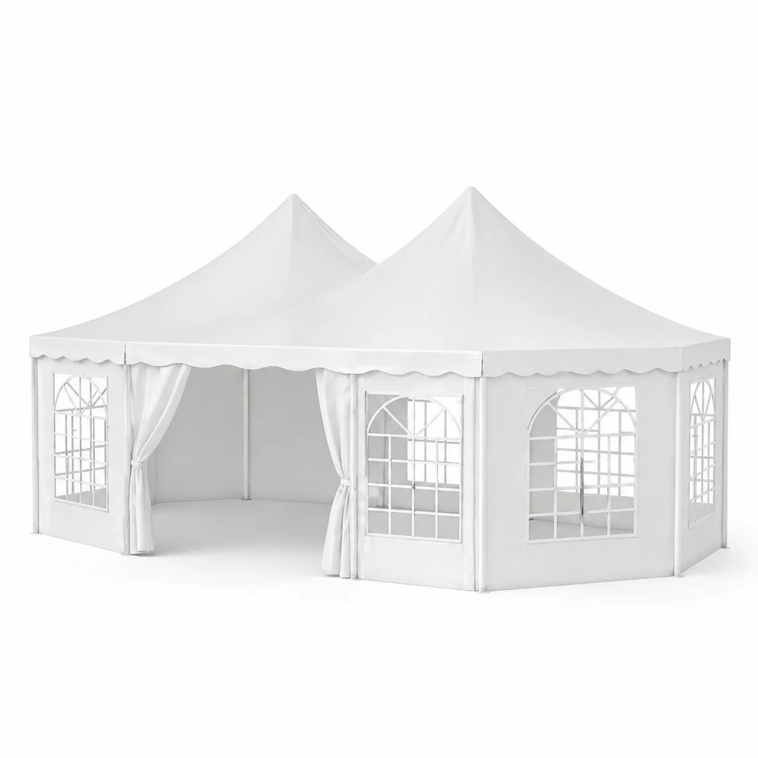 Tenda da Giardino Padiglione 3x6 m Poliestere Bianco-domvirex