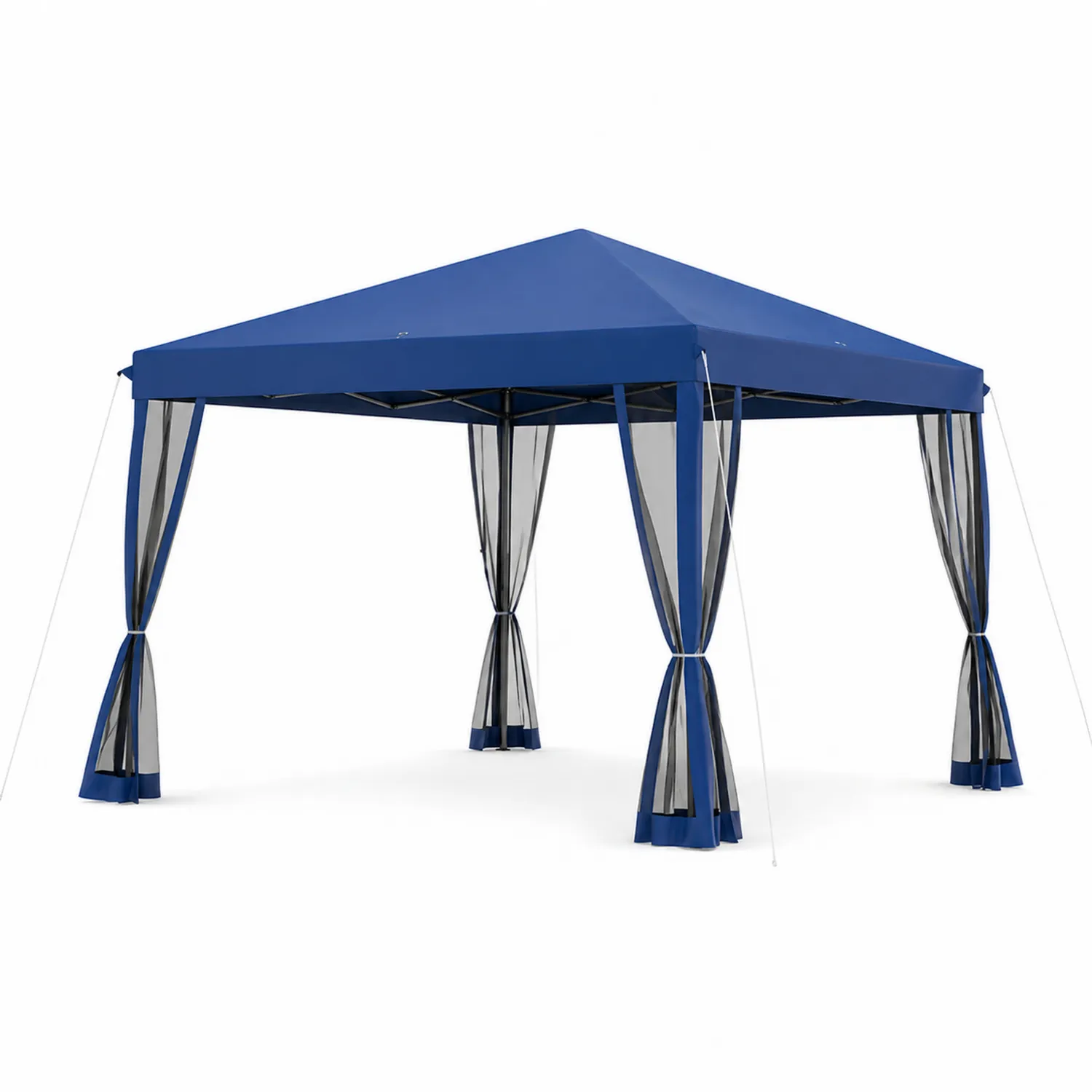 Gazebo da Giardino 3x3m con Copertura in Poliestere e Struttura in Metallo-domvirex