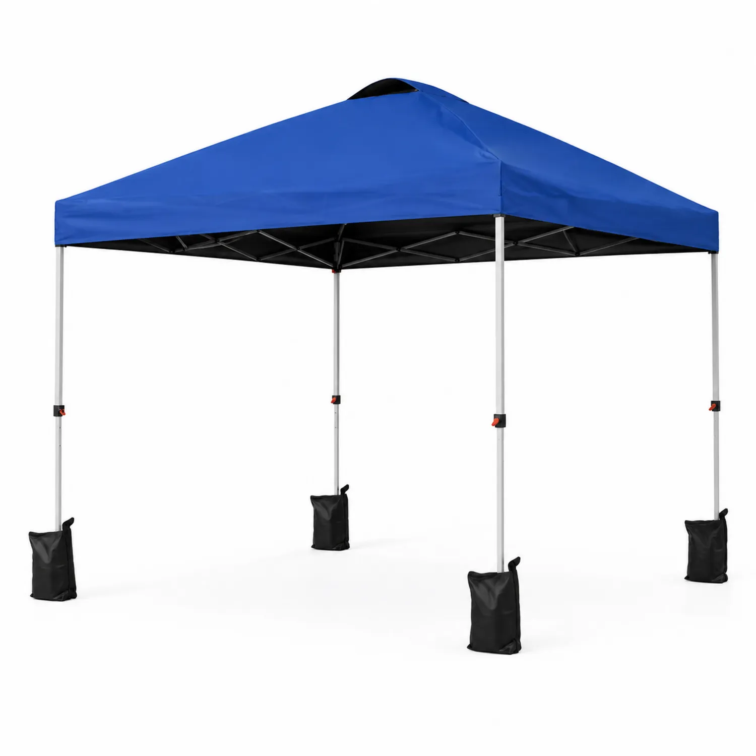 Gazebo pieghevole 3x3m in Alluminio con Tetto in Poliestere Blu-domvirex