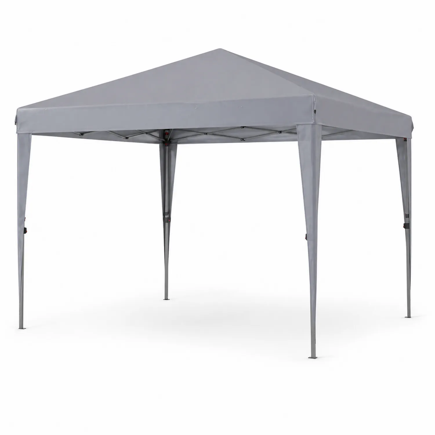 Gazebo pieghevole in acciaio e poliestere grigio 3x3m-domvirex