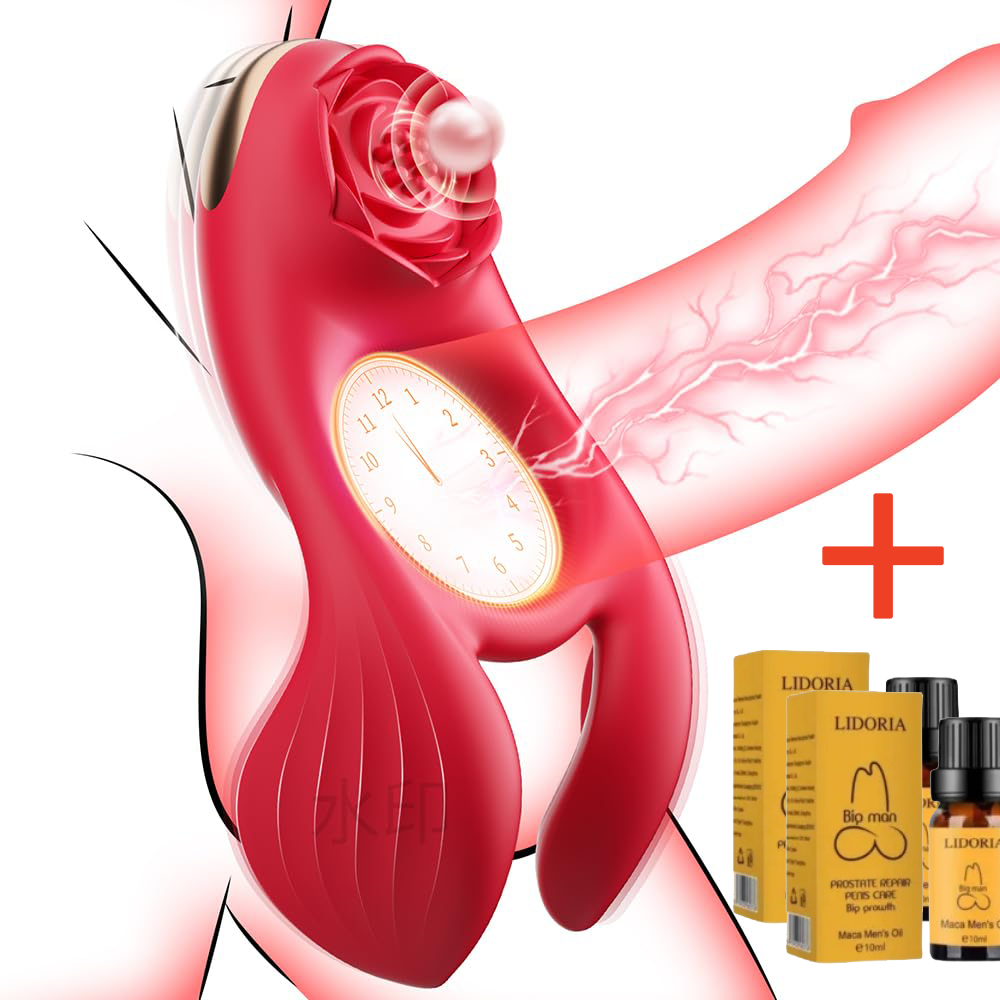 😍2026 Epic Vibrating Cock Ring🎁-🌹Rose Clitoral Stimulator💖