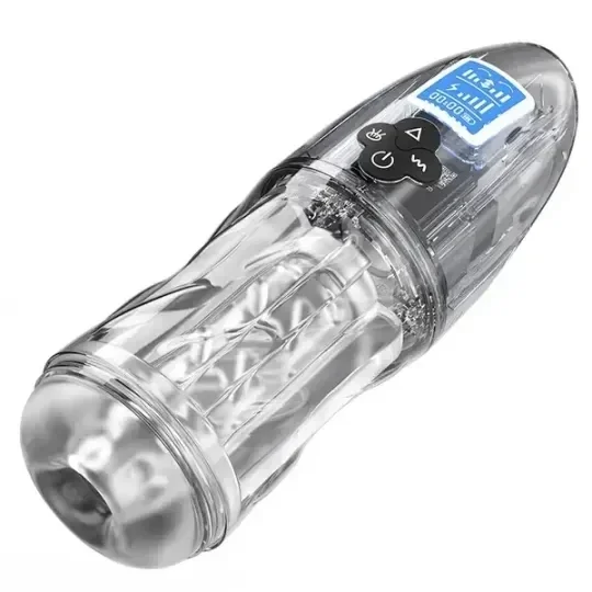 😍 The best-selling new masturbator of 2026 🚀 – 💋 Completely transparent vibrating, sucking and moaning male masturbator 🎁