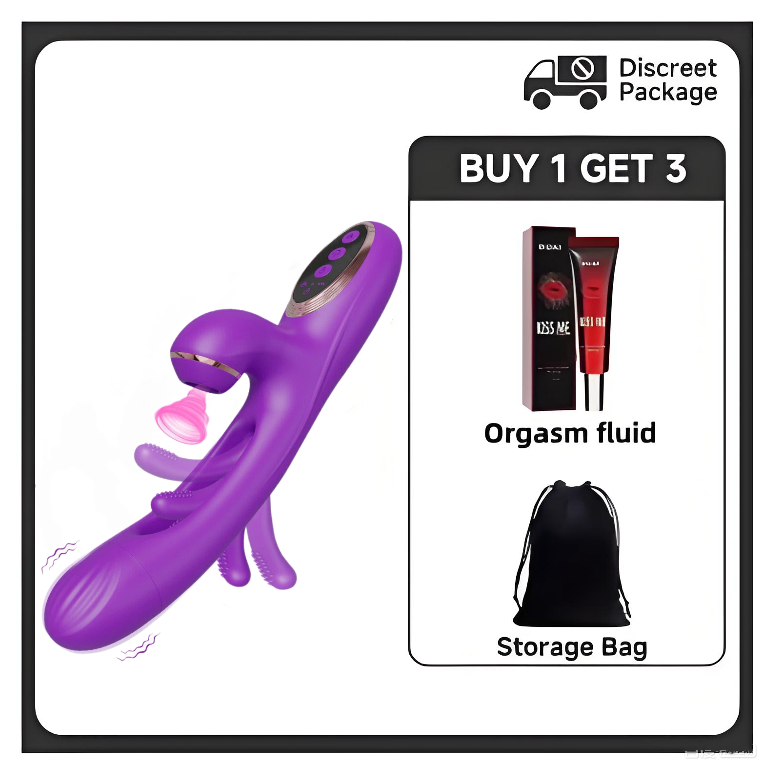 【Discreet Delivery】2026 New Arrival Presale — 50% OFF – 💖4-in-1 Flapping & Licking Vibrator