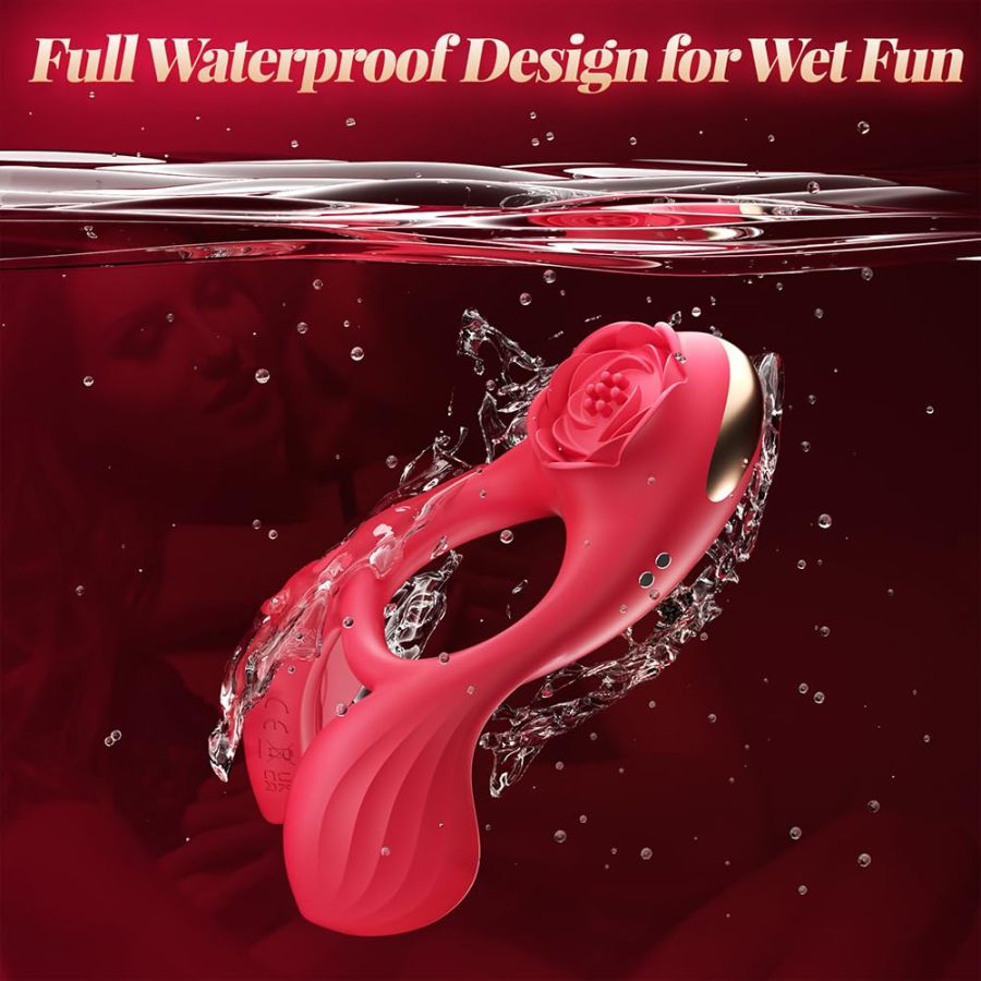 😍2026 Epic Vibrating Cock Ring🎁-🌹Rose Clitoral Stimulator💖