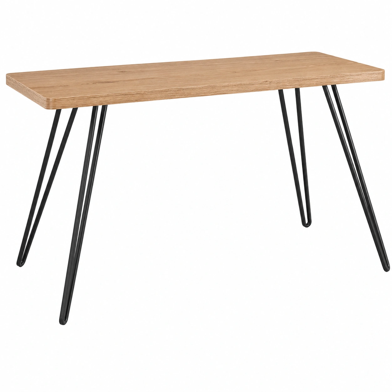 Esstisch Modern Weißs Hochglanz Rechteck Metallbeine 140 cm-furnilinehelp