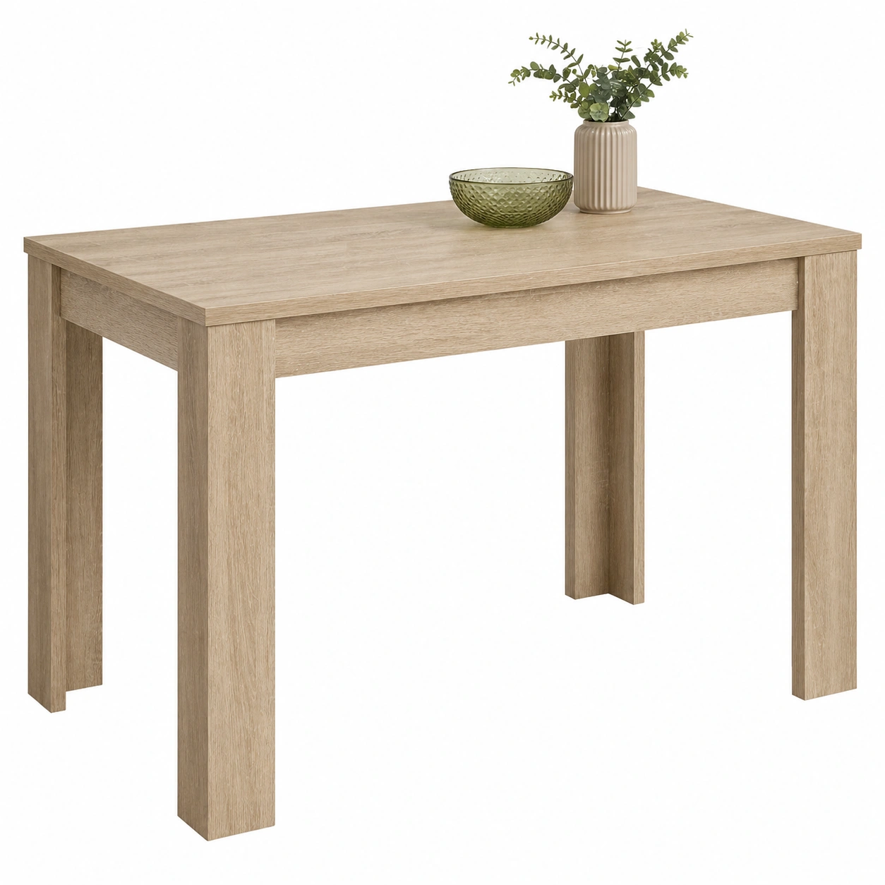 Esstisch kompakt Betonoptik Grau modern quadratisch 80x76x80 cm-homedecorsupport