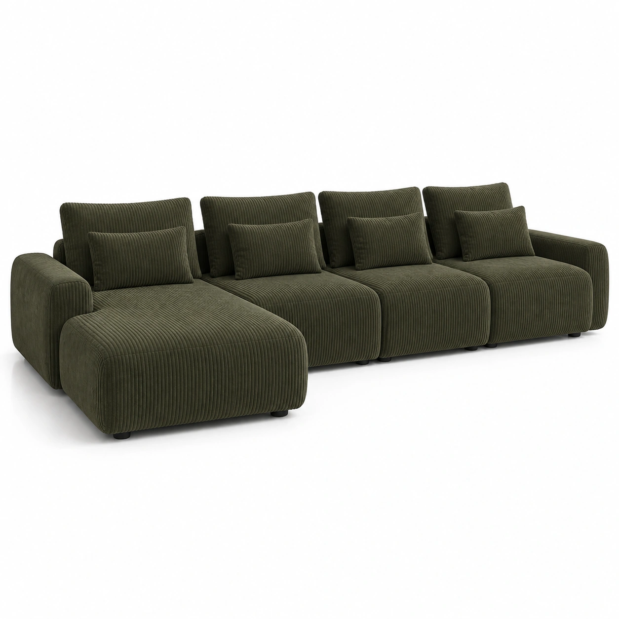 Sofa modulowa zielona nowoczesna