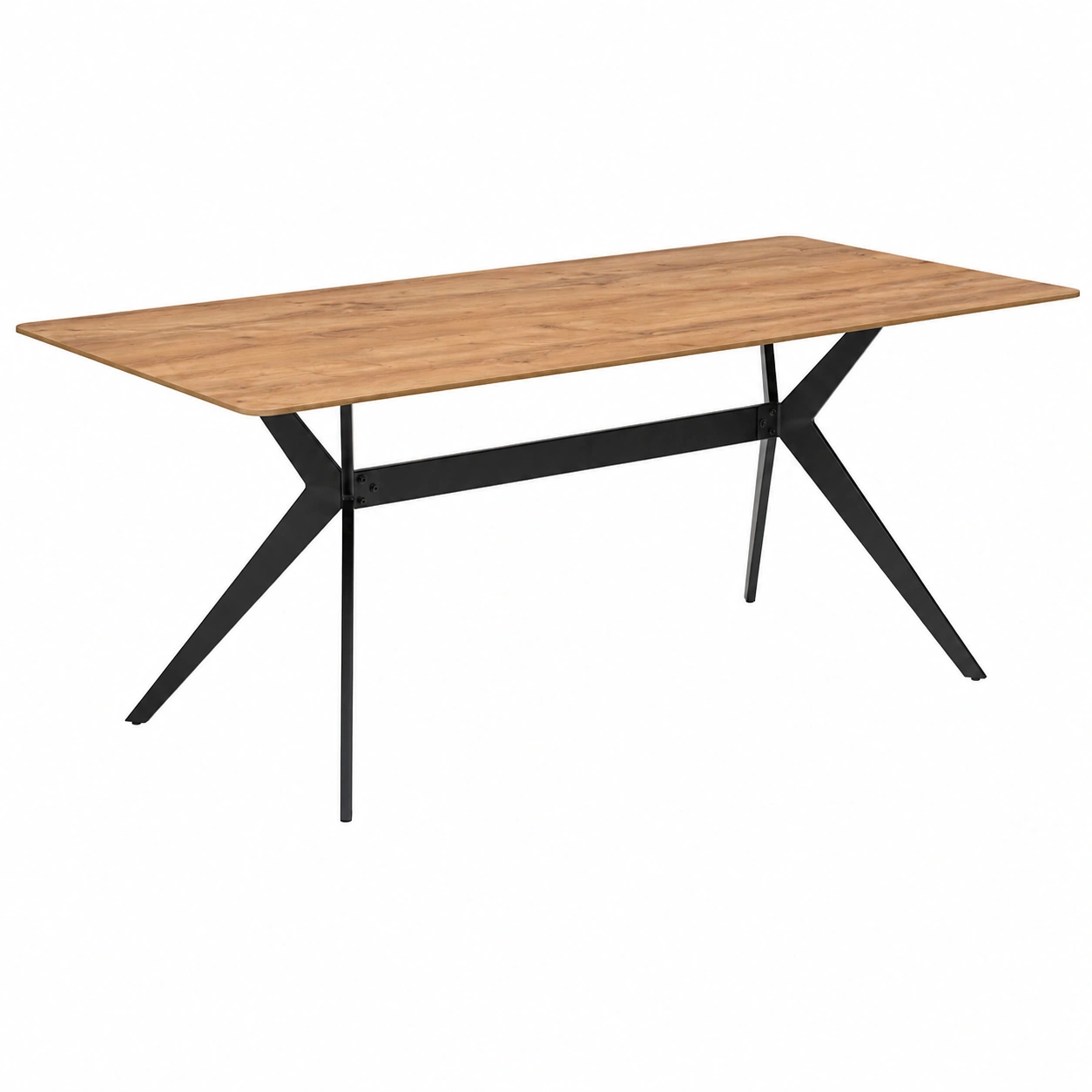 Moderner Esstisch in Grau mit Marmor Optik und Metallgestell im Industrie Stil-decohelpdesk