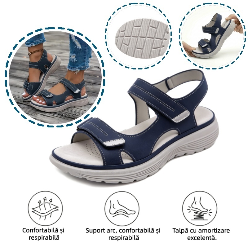 🔥 Reducere limitată de 50%! Sandale ortopedice de vară – design ergonomic, ultra-confortabile și respirabile. Spune adio durerilor de picioare! ✅